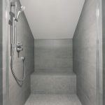 a close up of a shower in a room