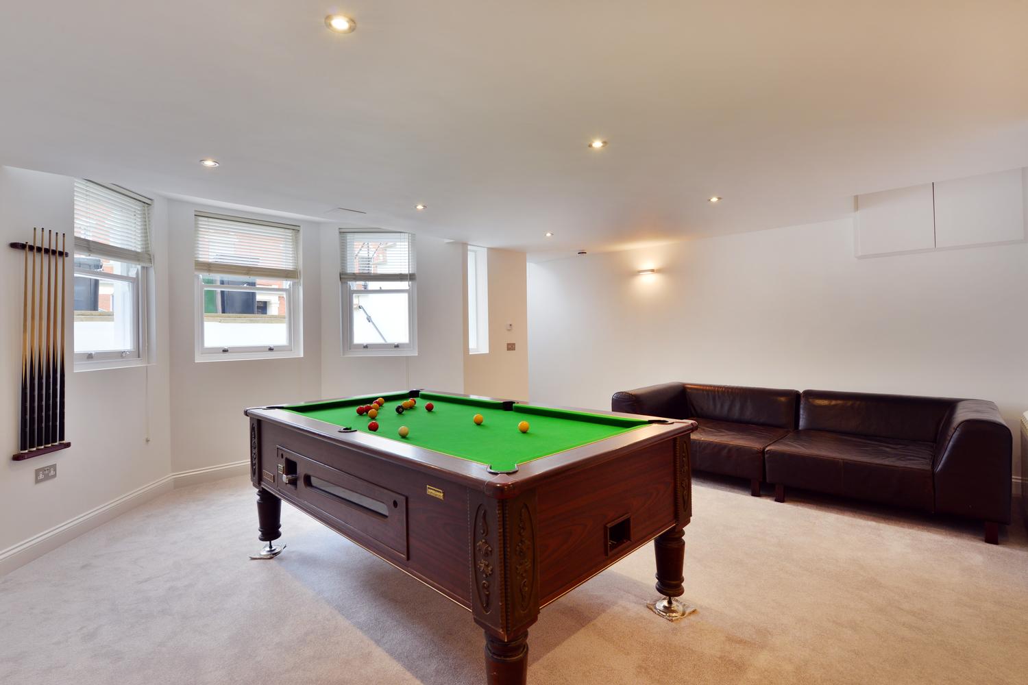 indoor floor billiard table