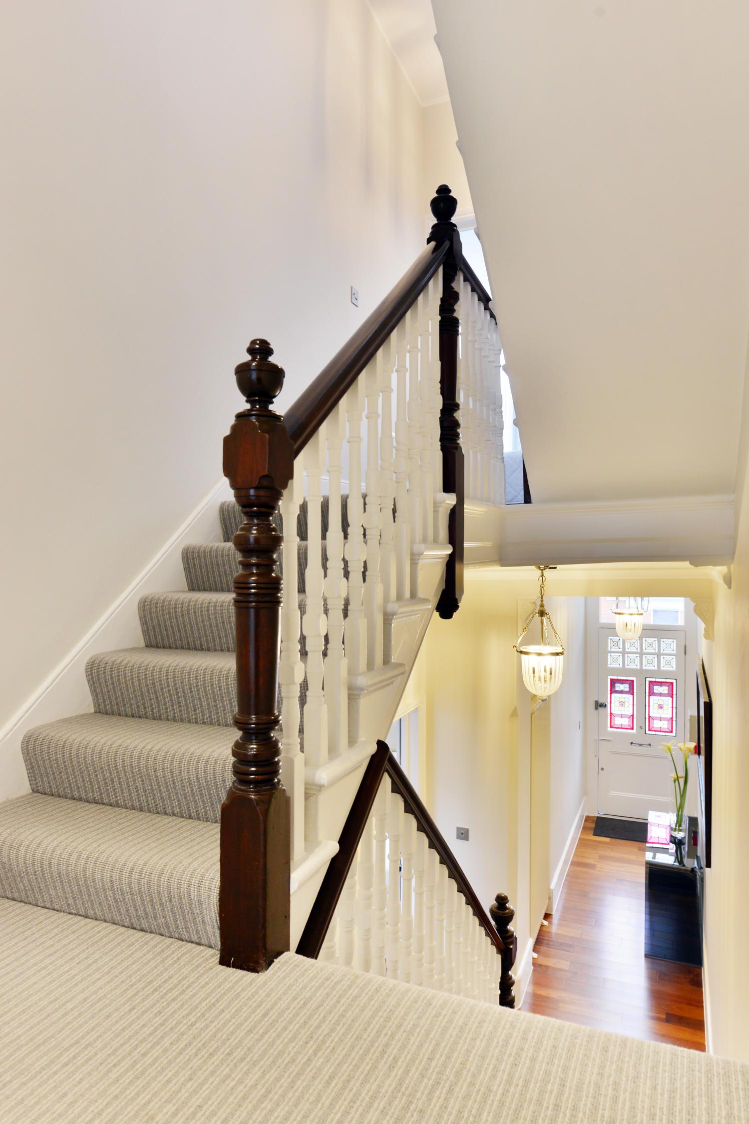 wall indoor stairs